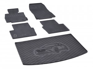  Passgenaues Fußmatten und Kofferraumwanne Passgenau ideal Angepasst - ein SET geeignet für  Mazda CX-3  ab 2015 -