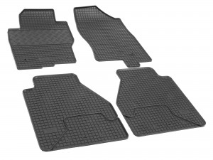 Gummifußmatten geeignet für Nissan Navara facelift 2010-2015 Passgenau ideal Angepasst