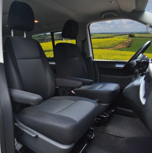 Sitzbezüge passgenau LUX  geeignet für VW T6 Bj. ab 2015 - 1+1 - 2 Sitzer - ideal angepasst 