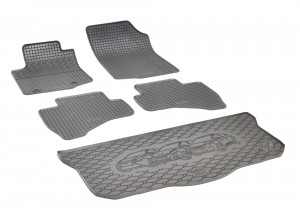 Passgenaues SET Fußmatten und Kofferraumwanne geeignet für Peugeot 108 ab 2014
