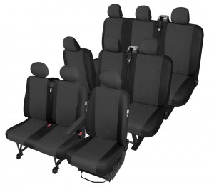 4D-46-DV1DV2STDV3SDV3 Passgenaue Sitzbezüge für Opel Vivaro II Bj. ab 2014 - TAILOR MADE Maßgeschneidert 9-Sitzer
