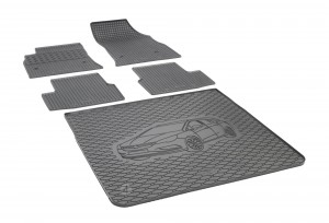  Passgenaues Fußmatten und Kofferraumwanne - ein SET geeignet für Opel Astra K Sports Tourer ab 2015  - 