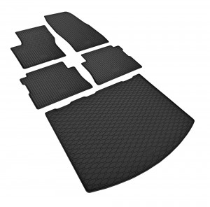 Passgenaues Fußmatten und Kofferraumwanne Passgenau ideal Angepasst - ein SET geeignet für  Ford Kuga  ab 2013 - 