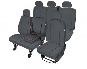 Sitzbezüge geeignet für VOLKSWAGEN T5 ab 2003 - DV1M 2Tab 3 Elegance Sitzschoner Set
