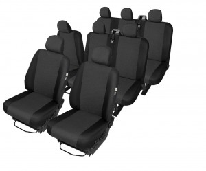 Passgenaue Sitzbezüge geeignet für Nissan NV300 Bj. ab 2016 - TAILOR MADE Maßgeschneidert 8-Sitzer - 4D-29-TMDV1DV1RDV3SDV3 