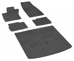 Passgenaues  Fußmatten und Kofferraumwanne - ein  SET geeignet für  FIAT Tipo Kombi ab 2017