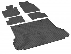   Passgenaues Fußmatten und Kofferraumwanne - ein SET geeignet für  BMW 5 Touring G31 ab 2017