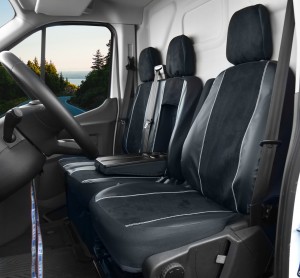 PASSGENAUE KUNSTLEDER SITZBEZÜGE  KING geeignet für  Ford Custom / Tourneo ab 2012- 2021- -3 Sitzer 