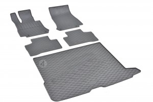 Passgenaues Fußmatten und Kofferraumwanne ein SET geeignet für MERCEDES GLC ab 2015 - 