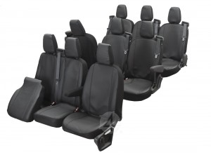 VIP SITZBEZÜGE PASSGENAU SCHONBEZÜGE geeignet für Nissan NV300 ab 2016 (9-SITZER) | Z4L-DV-VIP-TVT9M-10-55