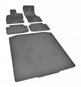 Passgenaues Fußmatten und Kofferraumwanne - ein SET geeignet für SKODA Octavia III Kombi ab 2013 -