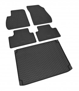 passend für Opel Zafira C ab 2012 - Passgenaues SET Fußmatten und Kofferraumwanne Passgenau ideal Angepasst  