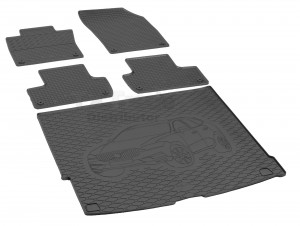 Passgenaues Fußmatten und Kofferraumwanne - ein SET geeignet für VOLVO XC 60 ab 2017