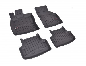Gummifußmatten 3D geeignet für Seat Leon III ab 2012 - 2020 Passgenau ideal Angepasst  