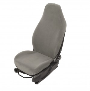 geeignet für VW Polo IV, V ab 1999 - Comfort Vlies - warm und gemütlich - Sitzbezug Schonbezug Sitzschoner  - Grau, Einzelstück