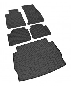 geeignet für BMW 1 F20 ab 2011 bis 2019 - Passgenaues SET Fußmatten und Kofferraumwanne Passgenau ideal Angepasst