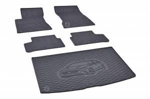  Passgenaues Fußmatten und Kofferraumwanne Passgenau ideal Angepasst - ein SET geeignet für Mercedes B-Klasse W247 ab 2019 -