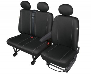 Vordersitzbezuge geeignet für VW CRAFTER (2006-...) - DV1L 2L Solid Sitzschoner Set – Universal