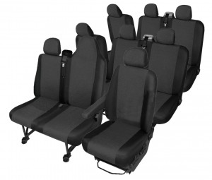 Passgenaue Sitzbezüge geeignet für Nissan NV300 Bj. ab 2016 - TAILOR MADE Maßgeschneidert 9-Sitzer - v2 - 4D-32-TMDV1DV2LOTDV3SDV3 