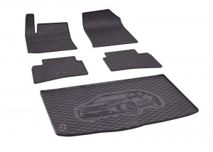 Passgenaues Fußmatten und Kofferraumwanne Passgenau ideal Angepasst - ein SET geeignet für KIA  Stonic  ab 2017  
