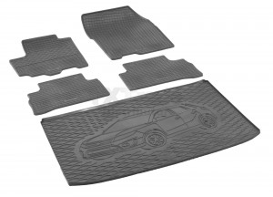 Passgenaues SET Fußmatten und Kofferraumwanne geeignet für SUZUKI Vitara Hybrid ab 2020
