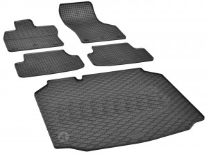 Passgenaues SET Fußmatten und Kofferraumwanne geeignet für SEAT Leon HB ab 2013