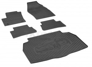 Passgenaues Fußmatten und Kofferraumwanne - ein SET geeignet für TOYOTA C-HR ab 2016