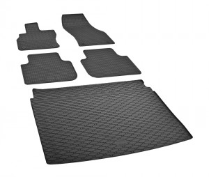 Passgenaues Fußmatten und Kofferraumwanne - ein SET geeignet für Audi Q3 ab 2019 - Passgenau ideal Angepasst