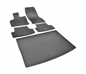 Passgenaues Fußmatten und Kofferraumwanne - ein SET geeignet für SKODA Karoq 4x4 ab 2017 -