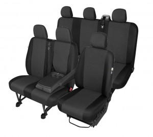 Sitzbezüge Set geeignet für VW CRAFTER (2006-)-DV1M 2L TAB 3 Ares Sitzschoner Set