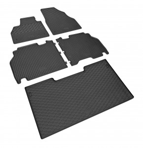 Passgenaues Fußmatten und Kofferraumwanne Passgenau ideal Angepasst - ein SET geeignet für Mercedes Citan ab 2012-