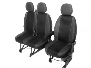  Sitzbezüge - Passgenau   geeignet für FORD TRANSIT bis 2014   PT9001FDTR-01
