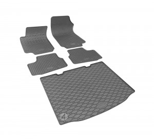 Passgenaues SET Fußmatten und Kofferraumwanne geeignet für Seat Mii ab 2011