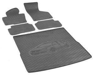  Passgenaues Fußmatten und Kofferraumwanne - ein SET geeignet für VW Passat B7 Variant 2005-2014