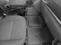 Gummimatten für Ford Transit Custom ab 2020 bis 2023 - Automat - 3-teiliges Set