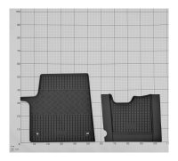 Gummimatten für Toyota Proace/Proace Verso ab 2016 - 2/3 Sitze - 3-teiliges Set