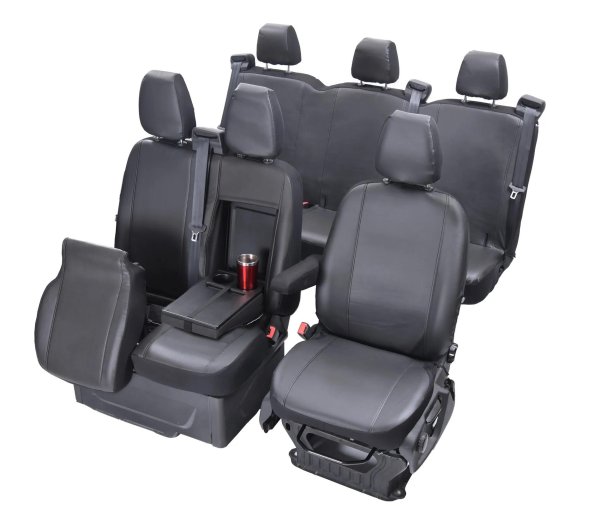 Autositzbezüge passend für Ford Transit VII / VIII ab 2014 / Facelift ab 2020 – Kunstleder