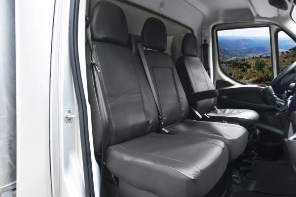 Autositzbezüge passend für Iveco Daily VI ab 2014 / Facelift ab 2019 / Facelift ab 2024 – Kunstleder
