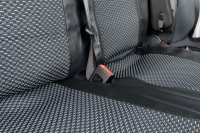 Autositzbezüge passend für Peugeot Boxer ab 2006 / Facelift ab 2014 / Facelift ab 2022 – Polstermaterial mit Kunstleder