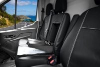 Autositzbezüge passend für Ford Transit Custom I ab 2012 bis 2023 – atmungsaktives Kunstleder
