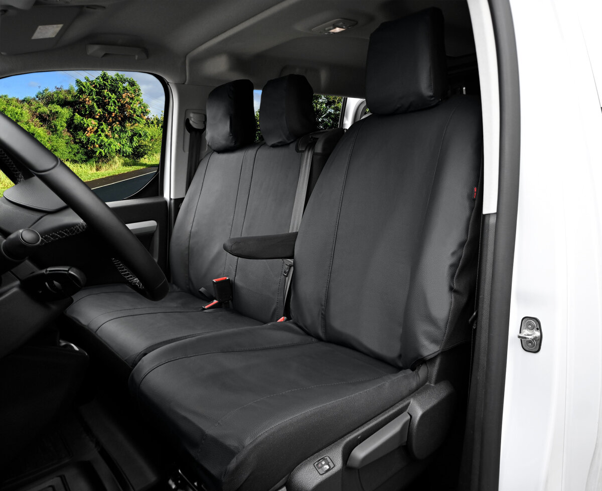 ZORQ Auto Leder Sitzbezügesets Für Peugeot 208 I 2012 2013 2014 2015 2016 2017 2018 2019 Wasserdicht Sitzbezüge Verschleißfest Atmungsaktiv Pflegeleicht Auto Accessories,Black Red2