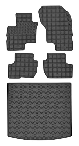 Fußmatten & Kofferraumwanne für Mitsubishi Outlander / PHEV ab 2012 | 5Sitze passgenau