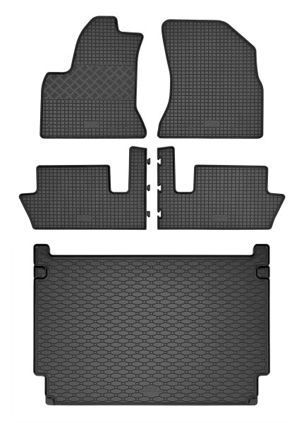 Fußmatten & Kofferraumwanne für Citroen C4 Grand Picasso ab 2006 bis 2013 passgenau
