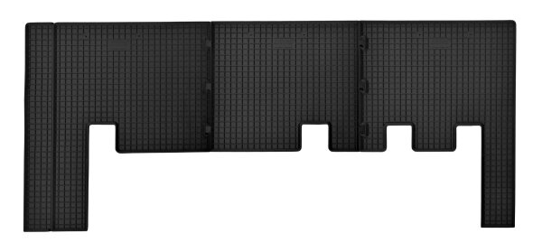 Gummimatten für  Ford Transit Custom ab 2012- 2024  2 Reihe - 3-teiliges Set