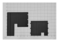 Gummimatten für  Ford Transit Custom ab 2012- 2024  2 Reihe - 3-teiliges Set