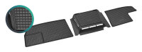 Gummimatten für Renault Trafic ab 2014 ab 2021  2 Reihe - 3-teiliges Set