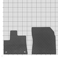 Gummimatten für Toyota Proace City ab 2020  2/3 Sitze - 2-teiliges Set