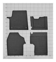 Gummimatten für Fiat Scudo ab 2022 Ulysse ab 2022 8 Sitze LUX + TUNEL - 6-teiliges Set