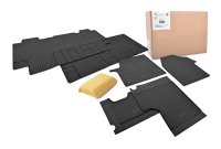 Gummimatten für Fiat Scudo ab 2022 Ulysse ab 2022 8 Sitze LUX + TUNEL - 6-teiliges Set
