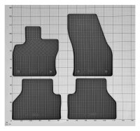 Gummimatten für VW Caddy 5 Sitzer ab 2021 - 4-teiliges Set